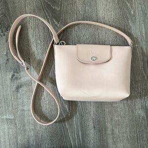 Longchamp Le Pliage City Crossbody Bag - very pale tannish/pink